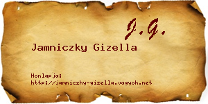 Jamniczky Gizella névjegykártya
